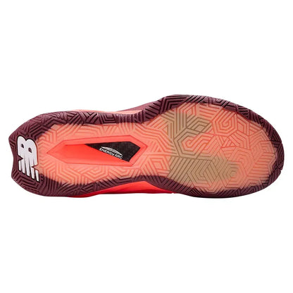 Women's Coco CG2 D Width Tennis Shoes Urgent Red and Monarch Burgundy