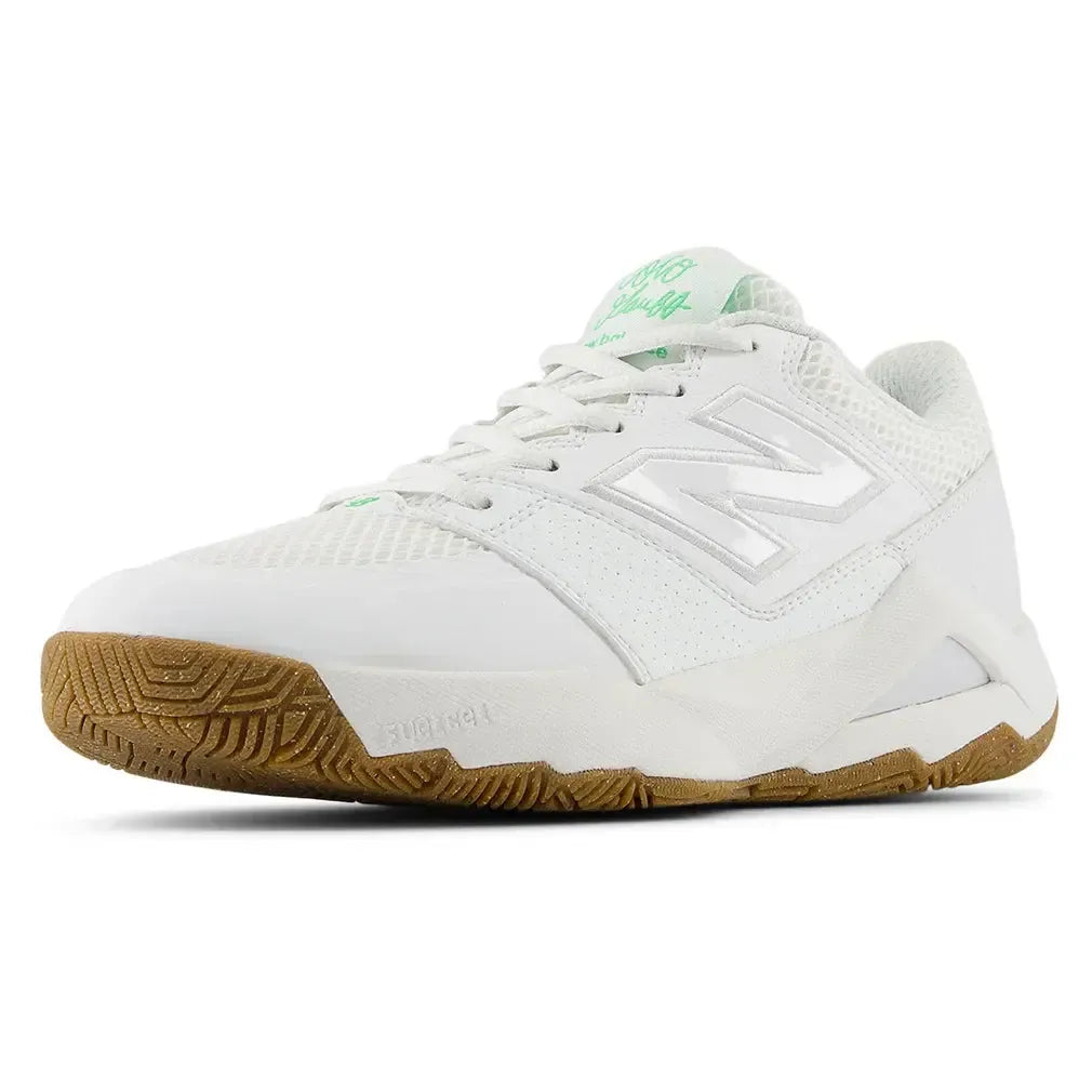 Women's FuelCell Delray B Width Tennis Shoes White and Green Apple-Footwear-New Balance-WCHCODG2B-U25-1_7de06d2c-31e6-4191-ad78-900fd75b3e47-Tennis Express