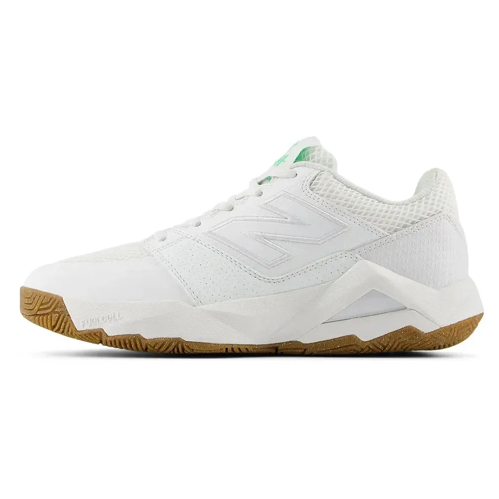 Women's FuelCell Delray B Width Tennis Shoes White and Green Apple