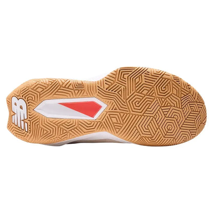 Women's Coco Delray D Width Tennis Shoes Bisque and Urgent Red