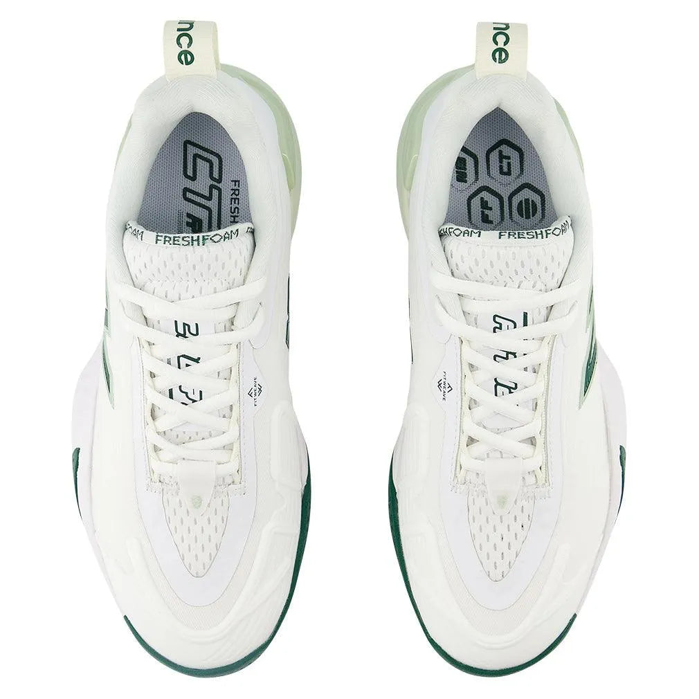 Women's Fresh Foam X CT-Rally D Width Tennis Shoes White and Marsh Green