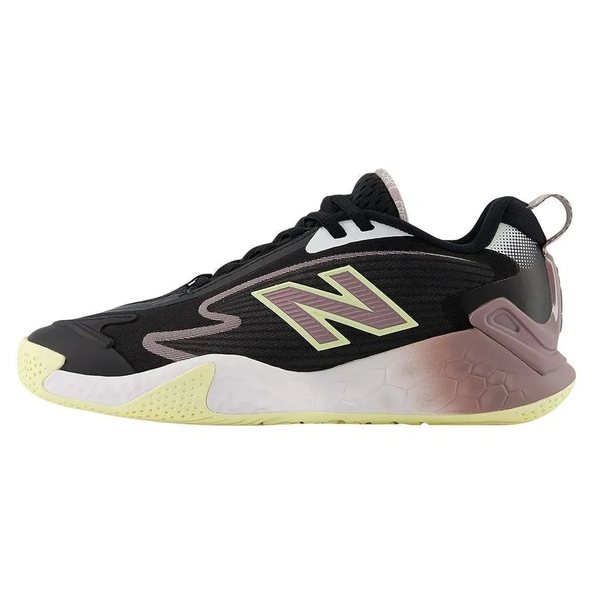 Women's Fresh Foam X CT-Rally B Width Tennis Shoes Black and White-Footwear-New Balance-WCHRALO1-1-Tennis Express