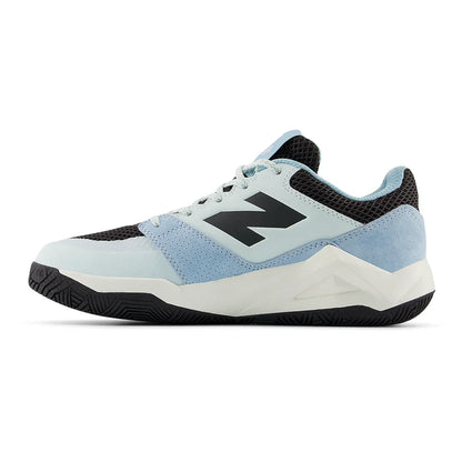 Women's Coco Delray B Width Tennis Shoes Glint Blue and Black