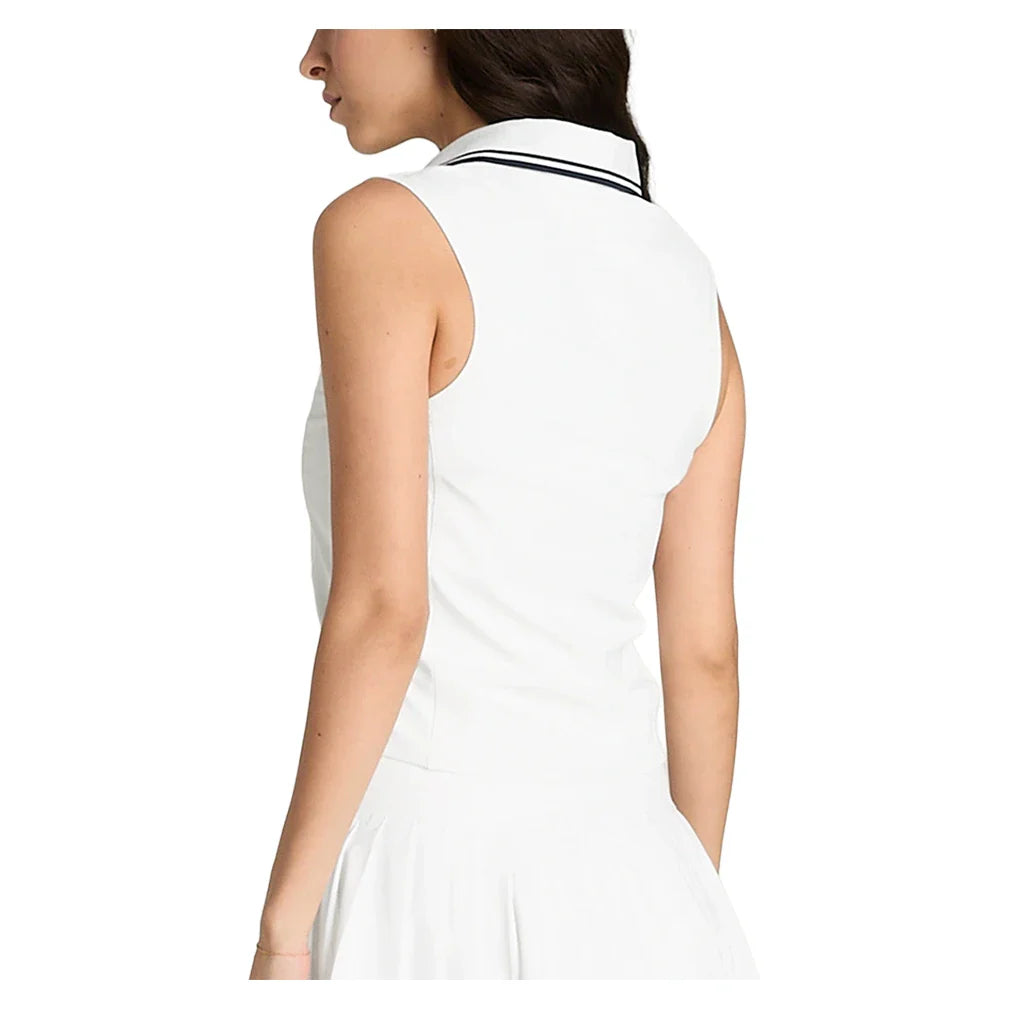 Women's Rib Sleeveless Tennis Polo