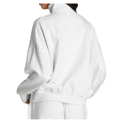Women's Full Zip Tennis Sweatshirt Cloud Heather