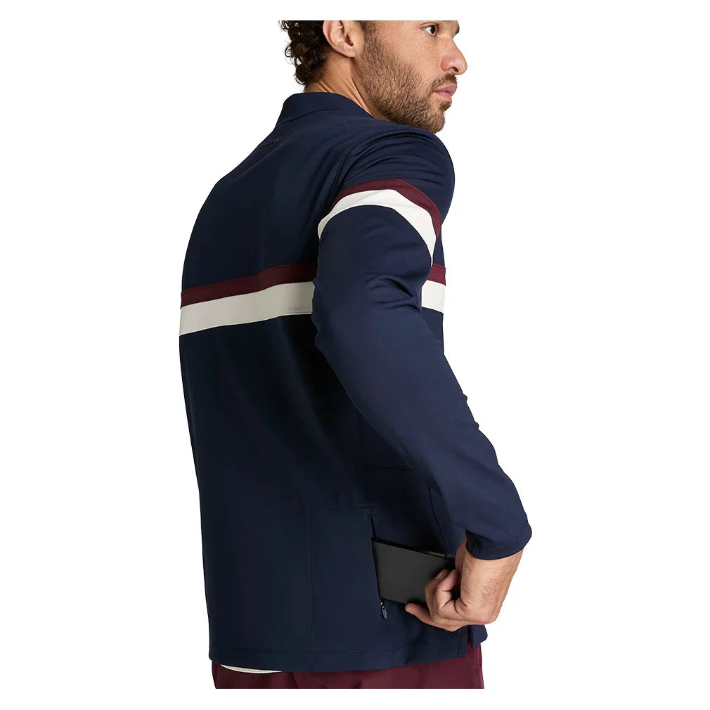 Men's Elevate Performance Half-Zip Tennis Top Classic Navy