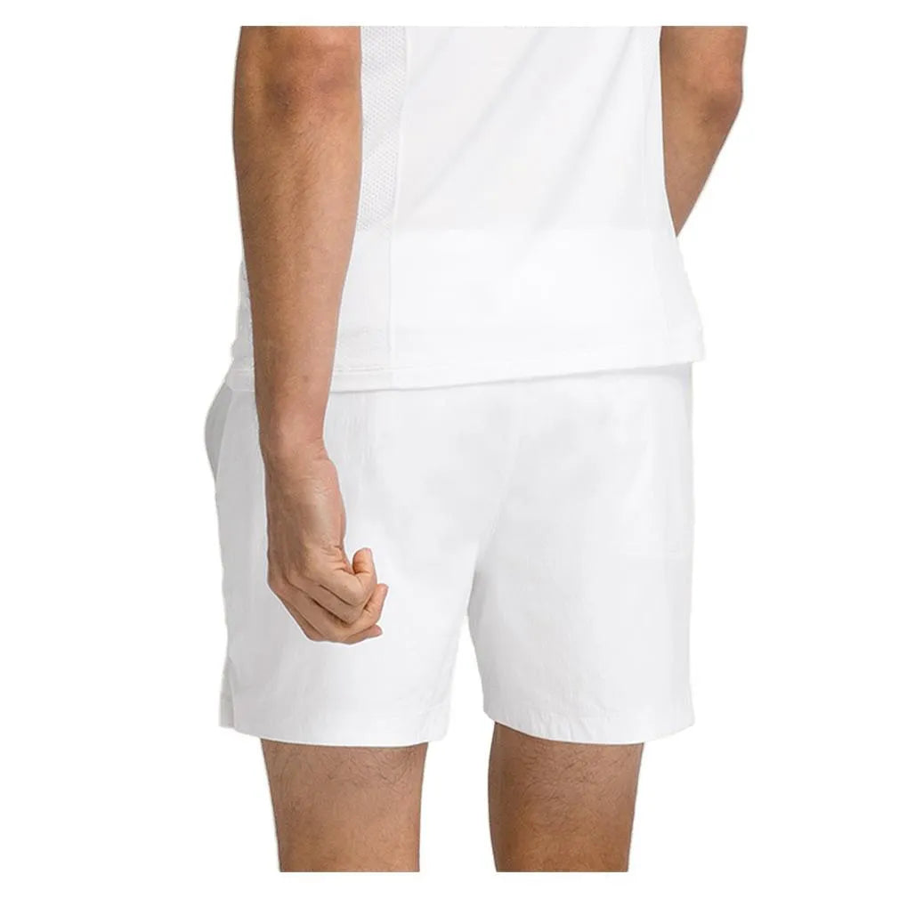 Men's Volley 6 Inch Tennis Short Bright White