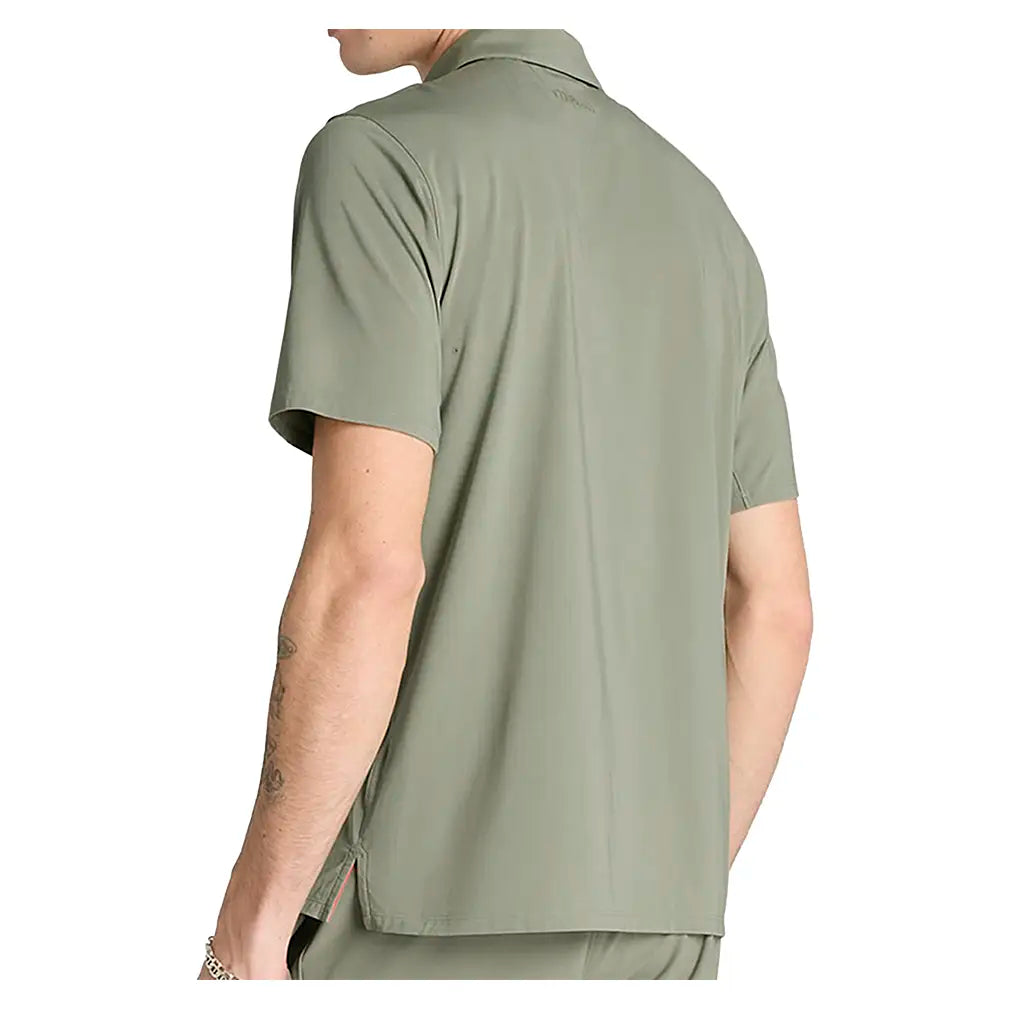 Men's League Tennis Polo Vetiver
