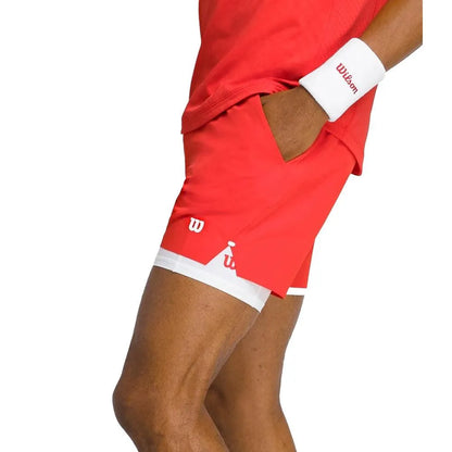Men's 7 inch Unlined Tournament V2 Tennis Short Infrared