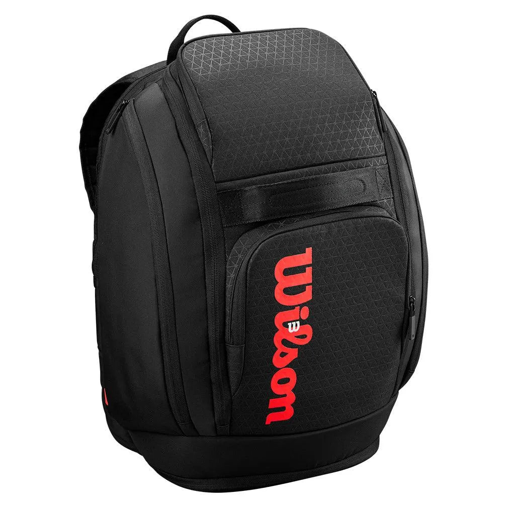 Clash V3 Tennis Backpack Black and Infrared-Bags-Wilson-WR8037901001-1-1-[Sku]-Tennis Express