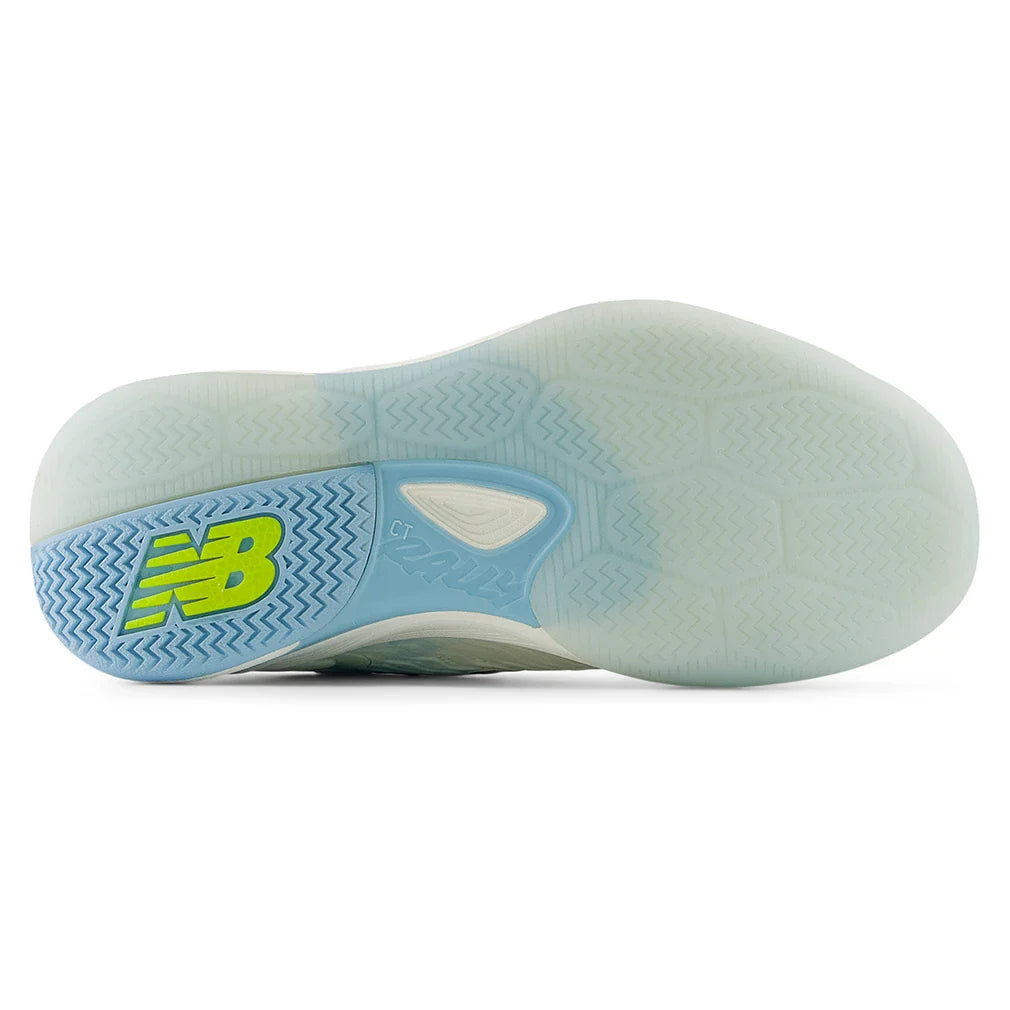 Women's Fresh Foam X CT-Rally v2 B Width Tennis Shoes Sea Salt and Glint Blue