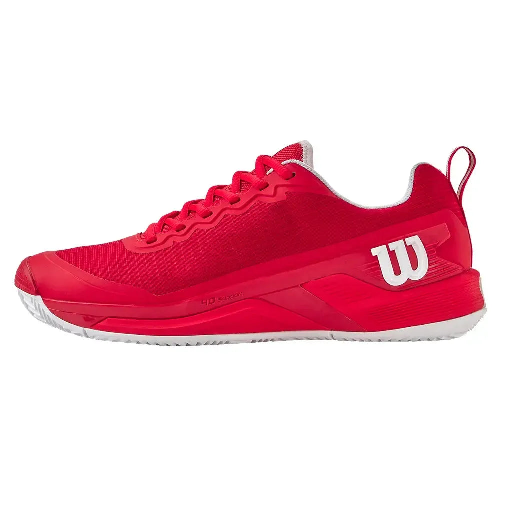 Men's Rush Pro 4.5 Clay Tennis Shoes Infrared and White