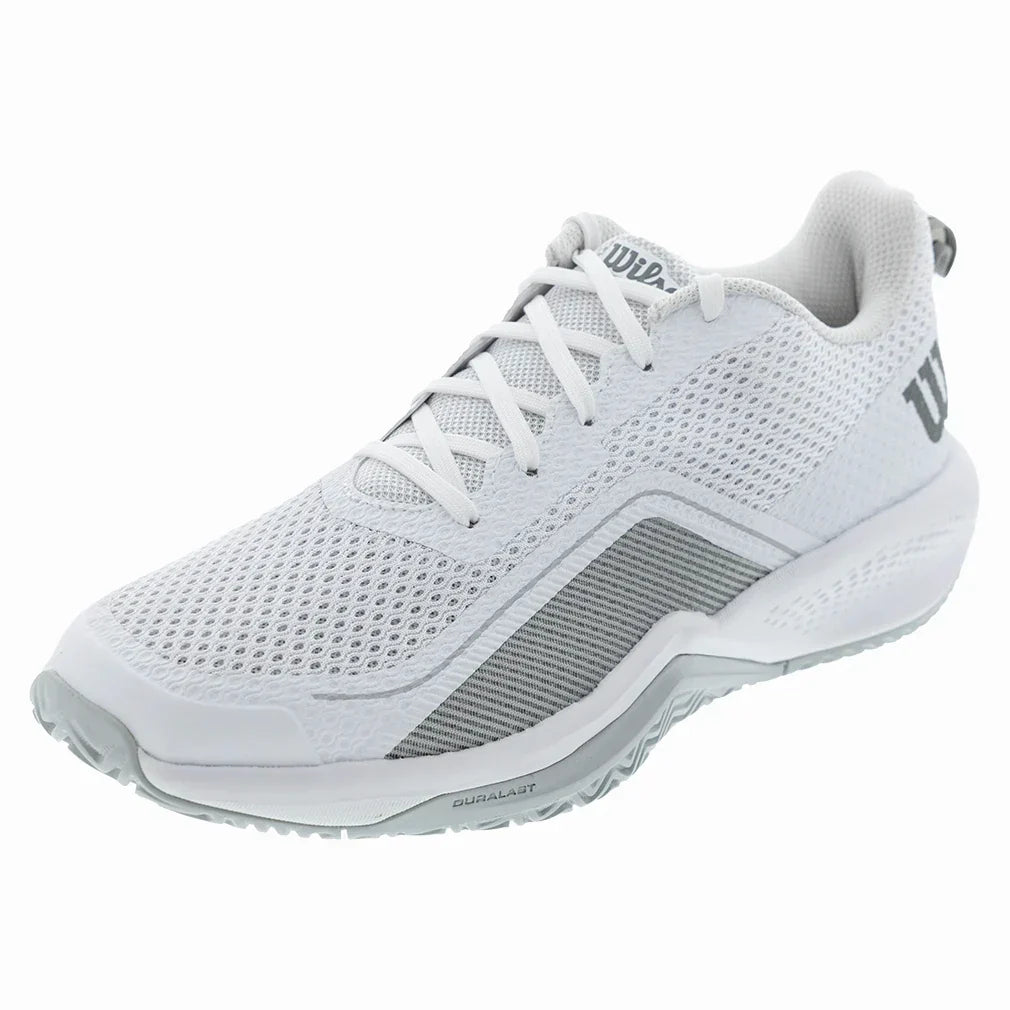 Men's Rush Pro Lite Tennis Shoes White and Pearl Blue-Footwear-Wilson-WRS333760-Bcopy-Tennis Express