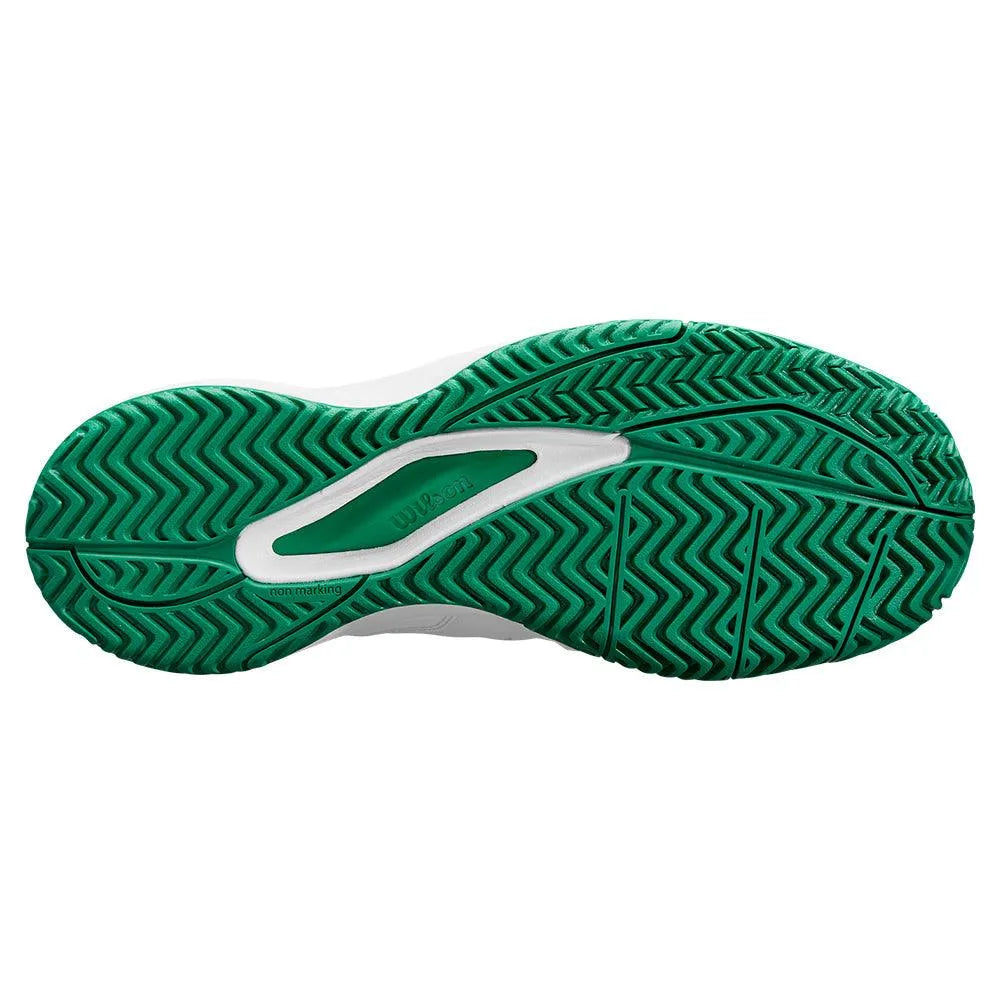 Juniors' Rush Pro Ace Tennis Shoes White and Bosphorus
