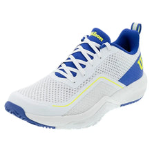 Men's Rush Pro Lite Tennis Shoes White and Amparo Blue-Footwear-Wilson-WRS336730-F25copy-Tennis Express