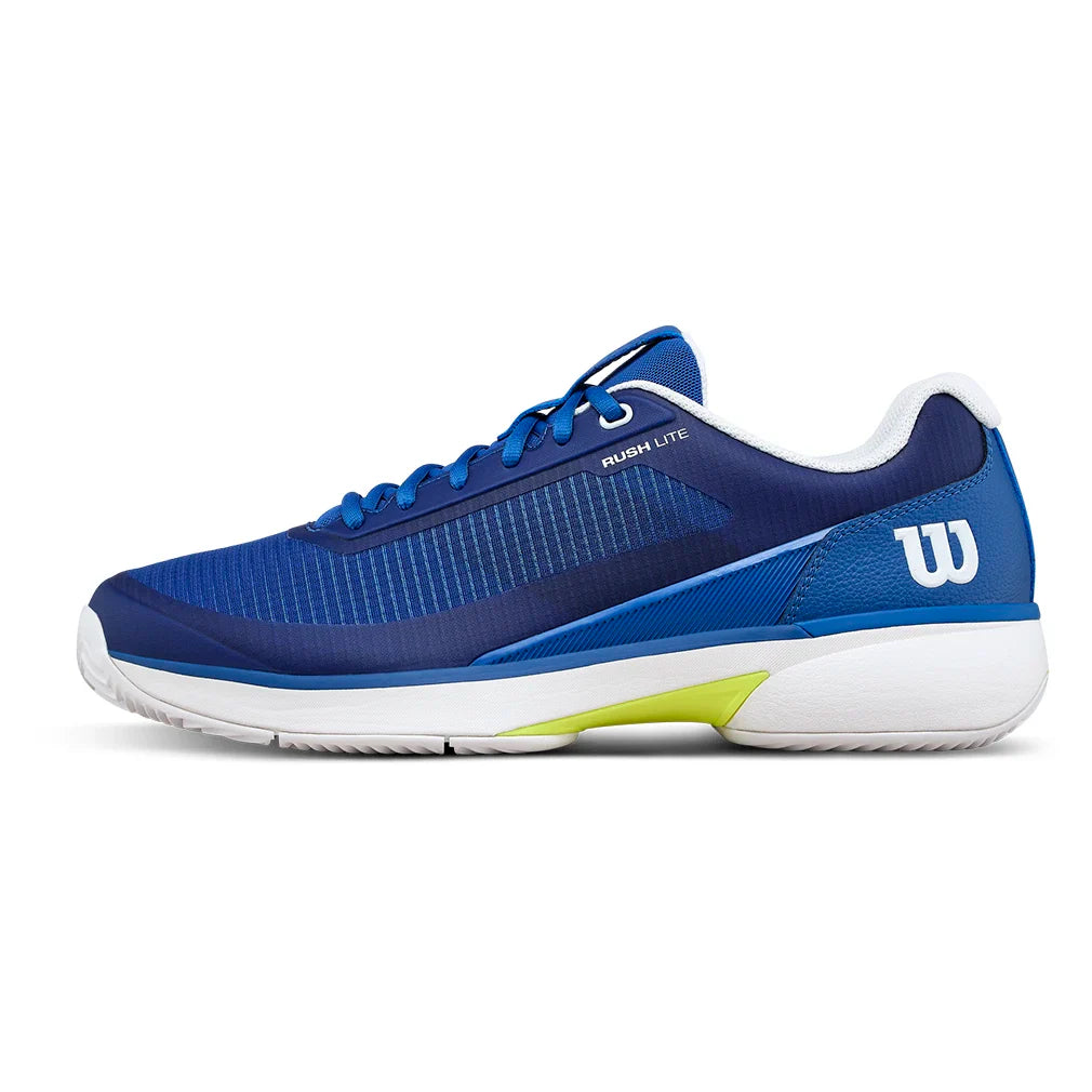 Men's Rush Lite 5 Clay Tennis Shoes Deja Vu Blue and White