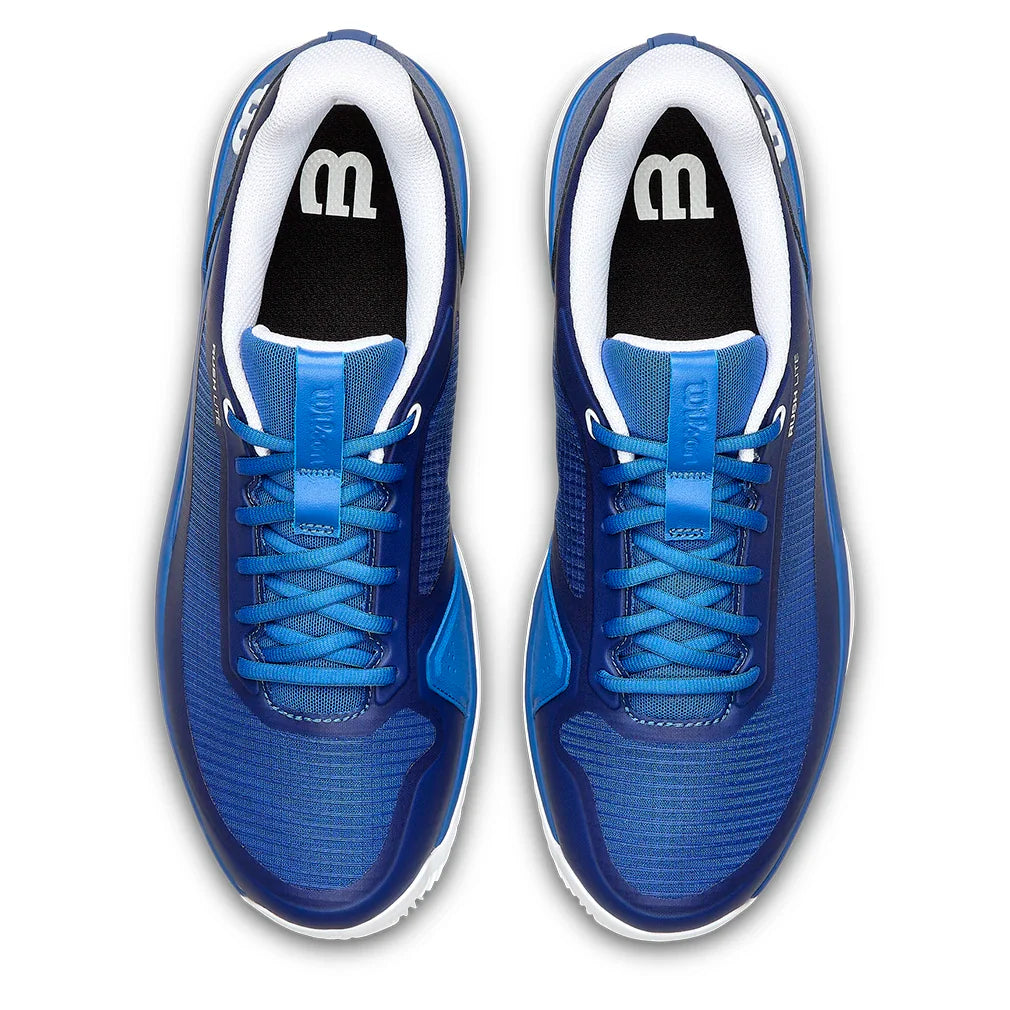 Men's Rush Lite 5 Clay Tennis Shoes Deja Vu Blue and White