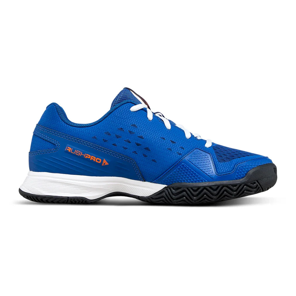 Juniors' Rush Pro L Tennis Shoes Deja Vu Blue and Orange Tiger