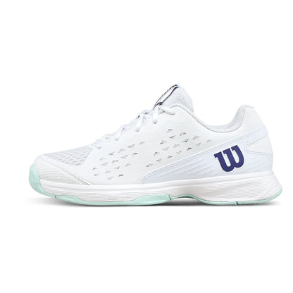 Juniors' Rush Pro L Tennis Shoes White and Bay