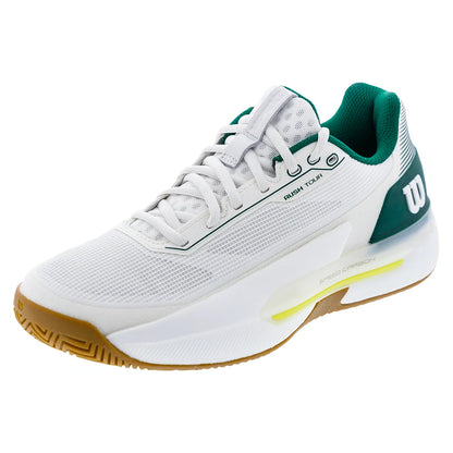 Men's Rush Tour 5 Tennis Shoes White and Evergreen-Footwear-Wilson-WRS338230U-S26copy-Tennis Express
