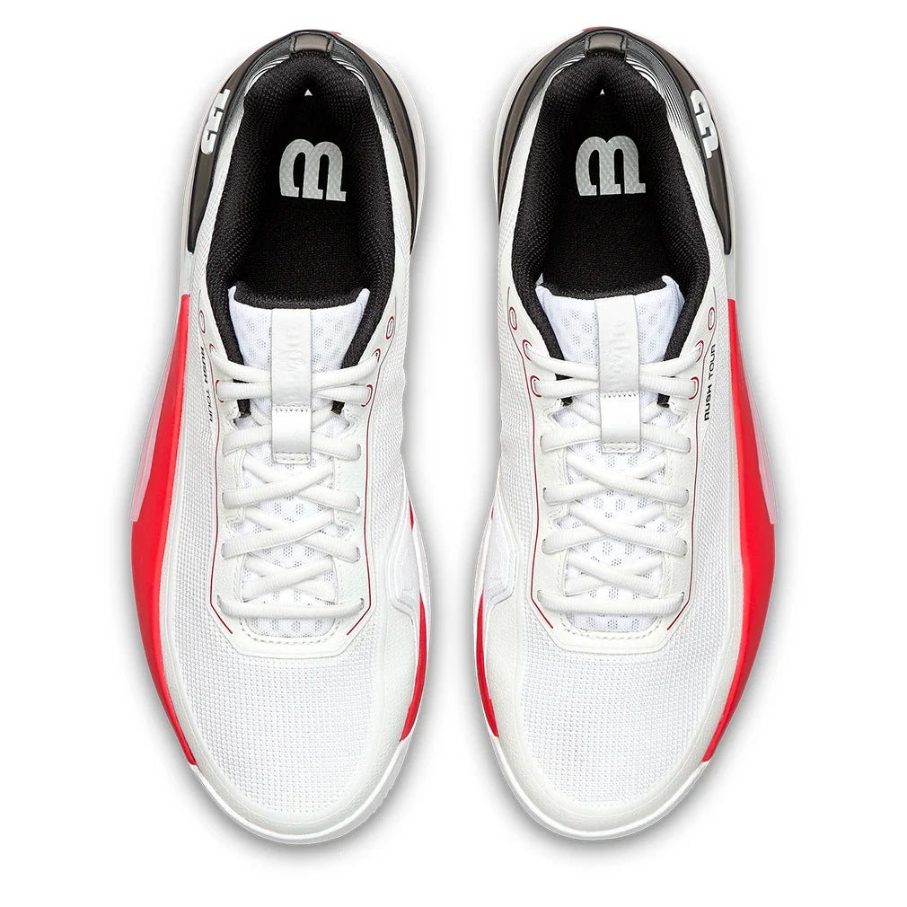Men's Rush Tour 5 Tennis Shoes White and Black
