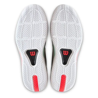 Men's Rush Tour 5 Clay Tennis Shoes White and Bay