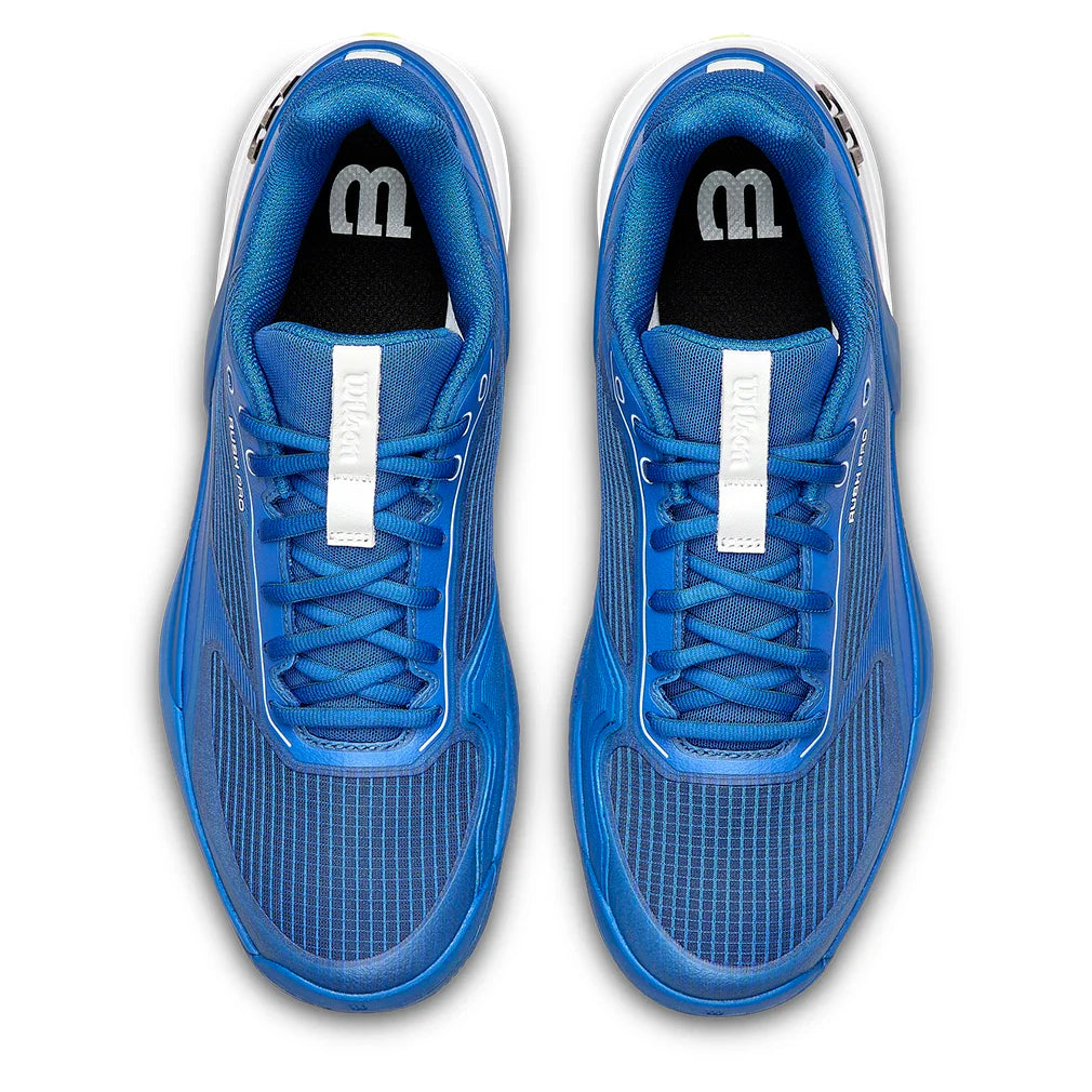 Men's Rush Pro 5 Tennis Shoes Deja Vu Blue and White