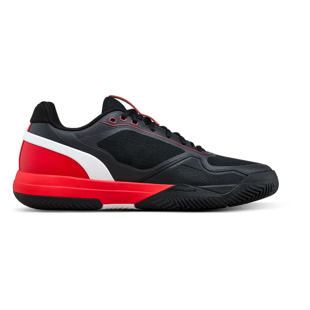 Men's Rush Pro 5 Tennis Shoes Black and Infrared