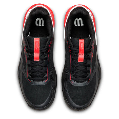Men's Rush Pro 5 Tennis Shoes Black and Infrared