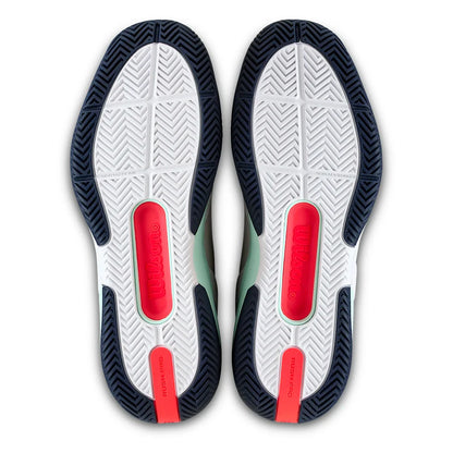 Men's Rush Pro 5 Tennis Shoes White and Bay