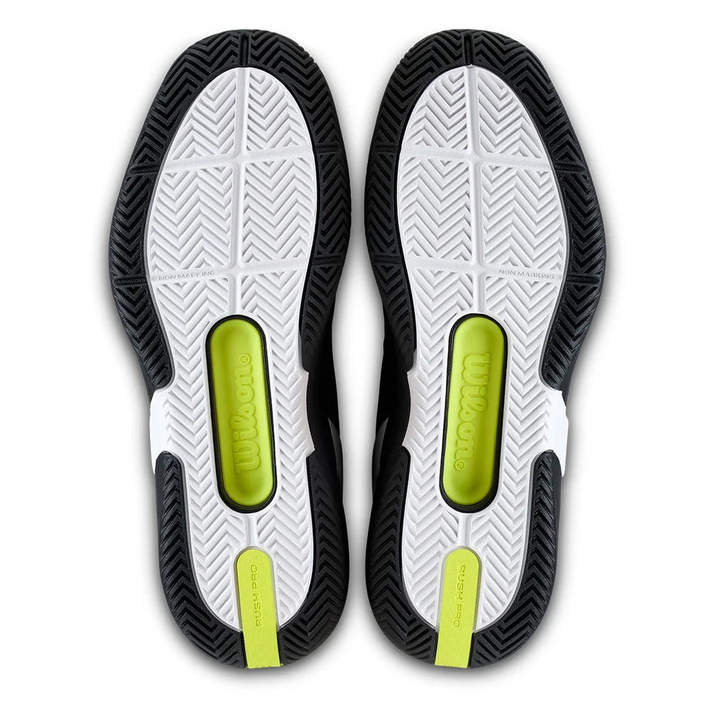 Men's Rush Pro 5 Tennis Shoes Black and White