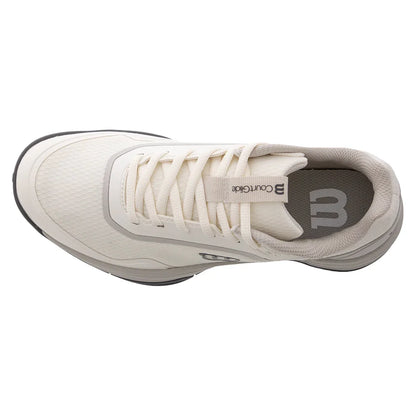 Women's CourtGlide Tennis Shoes White and Lunar Rock