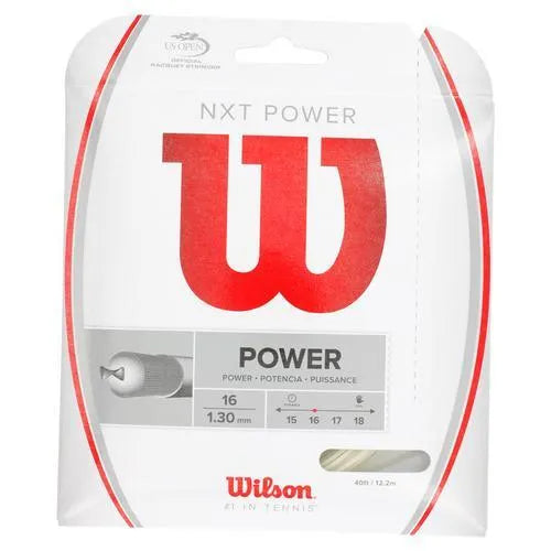NXT Power Tennis String Natural-Strings-Wilson-WRZ941SET-16-Tennis Express