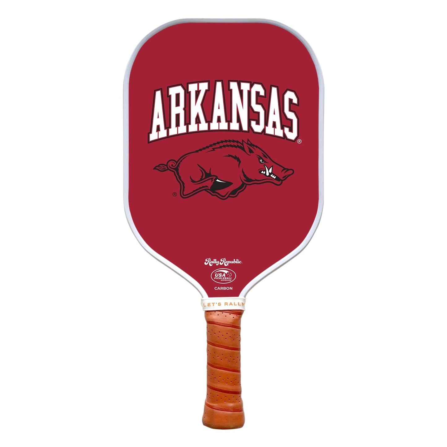 Rally Republic PIckleball Paddle - Arkansas Razorbacks Cardinal Tusk