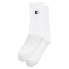 Unisex Tennis Crew Socks with Logo-Socks-Wilson-WT1 Bright White-M, [current_file_name-Tennis Express