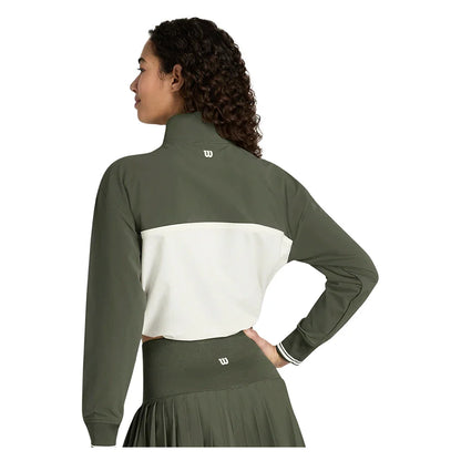 Women's Davenport Woven Tennis Pop Over Top Grape Leaf