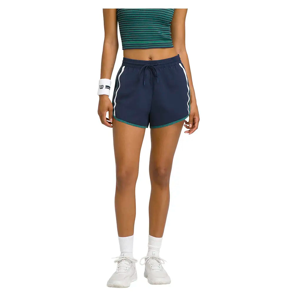 Women's Ellyn Tennis Short Classic Navy and Field Green