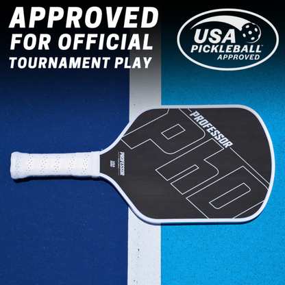 Professor Pickleball Paddle White PhD 16mm
