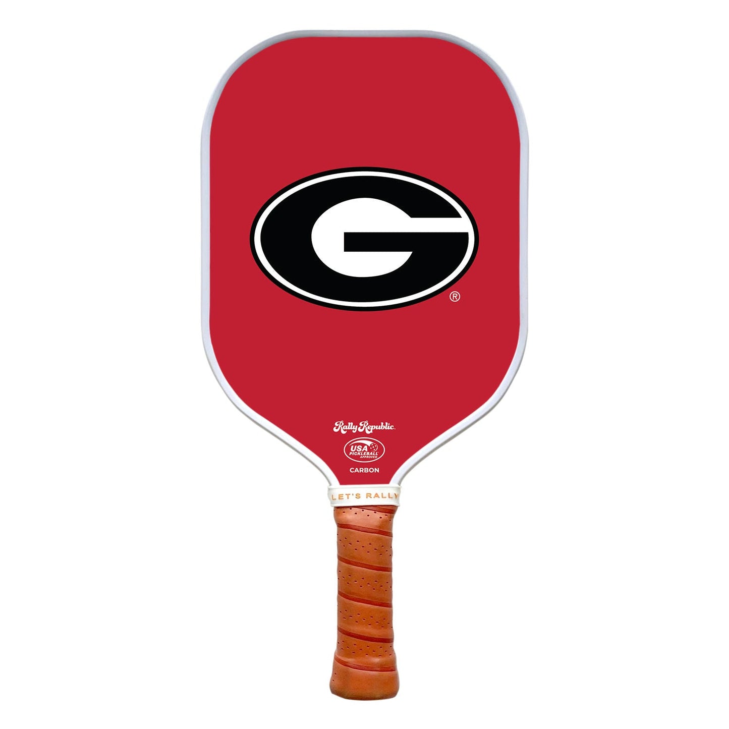 Rally Republic Pickleball Georgia Bulldogs Red Athletic Primary Mark Pickleball Paddle