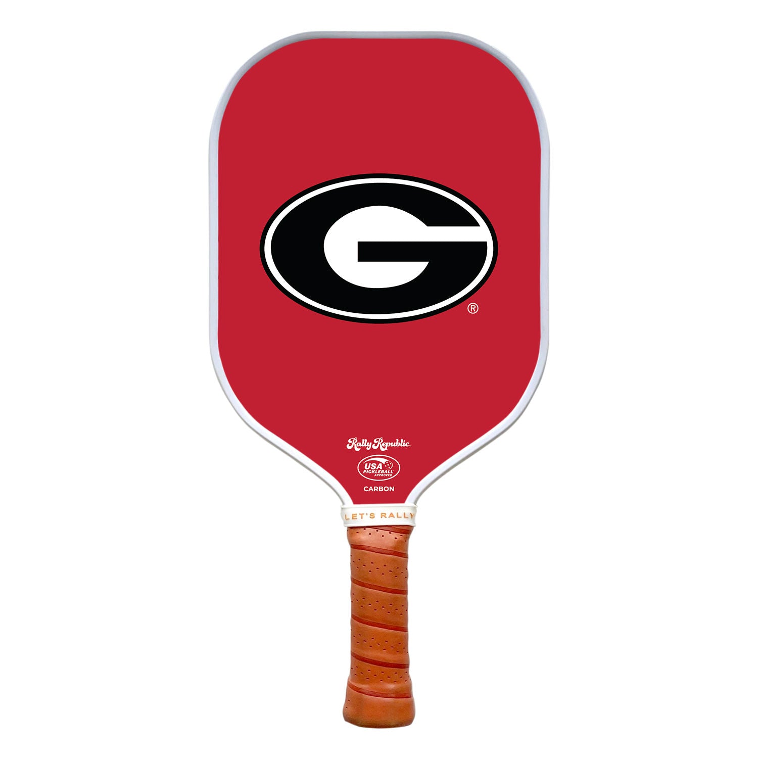 Rally Republic Pickleball Georgia Bulldogs Red Athletic Primary Mark Pickleball Paddle