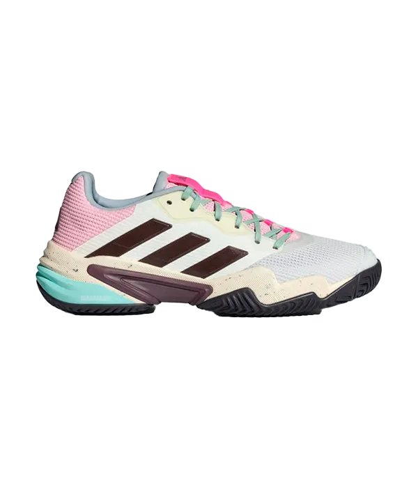 Padel Shoes Adidas Barricade 13 Blanco/Rosa