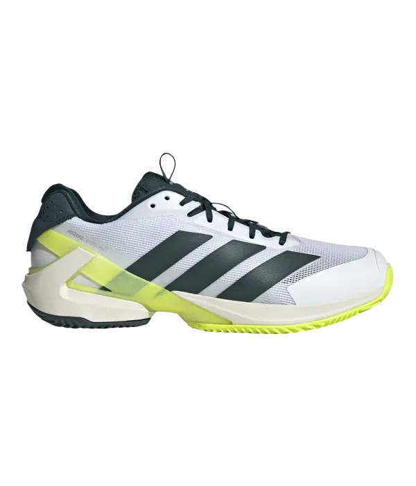 Padel Shoes Adidas Adizero Ubersonic 5 Clay Blanco/Verde Oscuro 2025