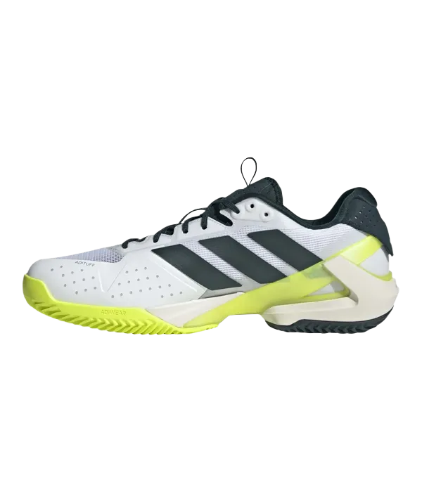 Padel Shoes Adidas Adizero Ubersonic 5 Clay Blanco/Verde Oscuro 2025