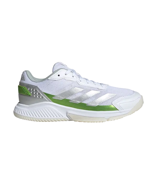 Padel Shoes Adidas Courtquick Blanco/Verde Mujer 2025