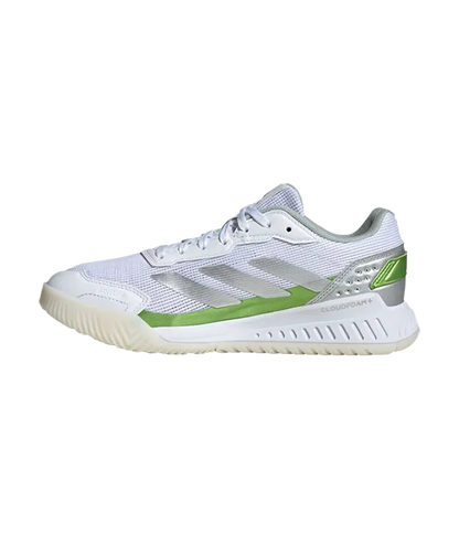 Padel Shoes Adidas Courtquick Blanco/Verde Mujer 2025