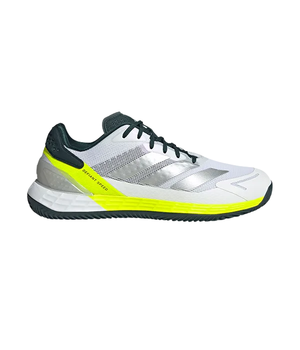 Padel Shoes Adidas Defiant Speed 2 M CL Blanco/Amarillo fluor 2025