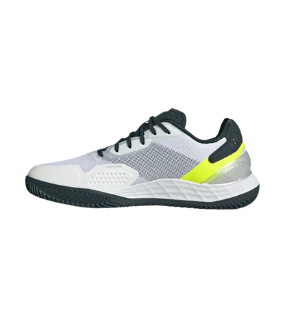 Padel Shoes Adidas Defiant Speed 2 M CL Blanco/Amarillo fluor 2025