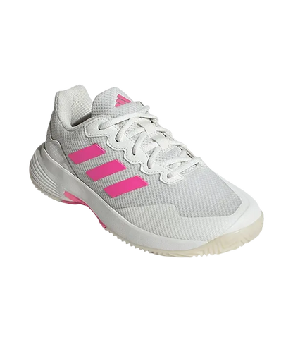 Padel Shoes Adidas GameCourt 2 Mujer Blanco/Rosa 2025