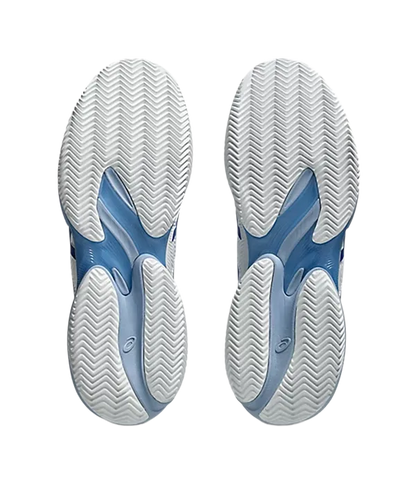 Padel Shoes Asics Court FF 3 Novak Clay White/Tuna Blue