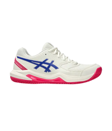 Padel Shoes Asics Gel-Dedicate 8 Clay Cream/Dark Cobalt Mujer 2025